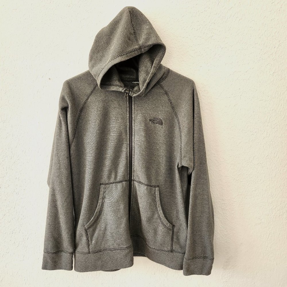 The North Face Hoodie Mens Medium Full Zip Hooded Sweatshirt Sweater